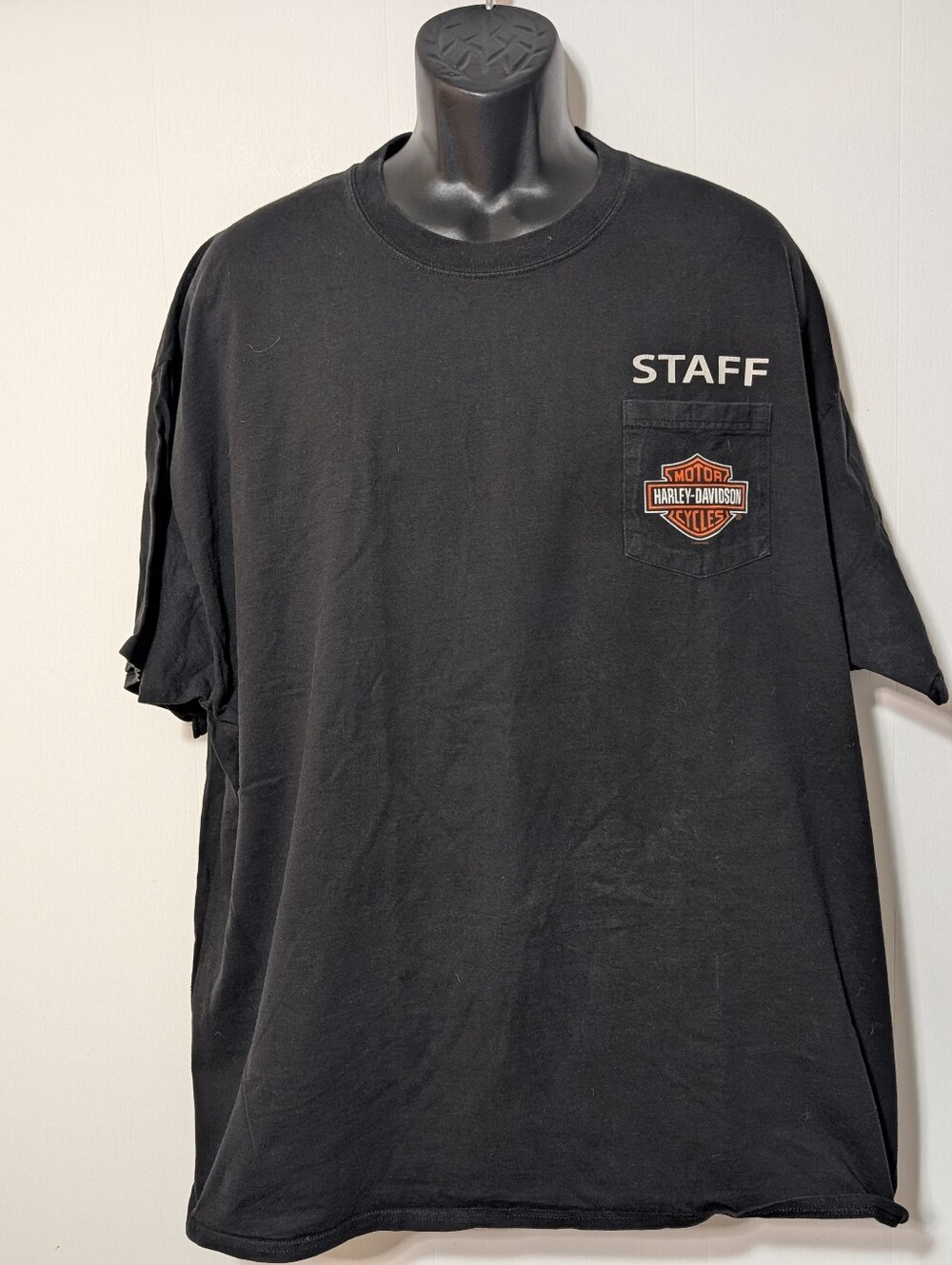 Men's Harley Davidson Arrowhead Peoria AZ Staff Pocket Graphic Tee Black 3XL